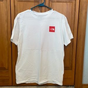 White North Face shirt